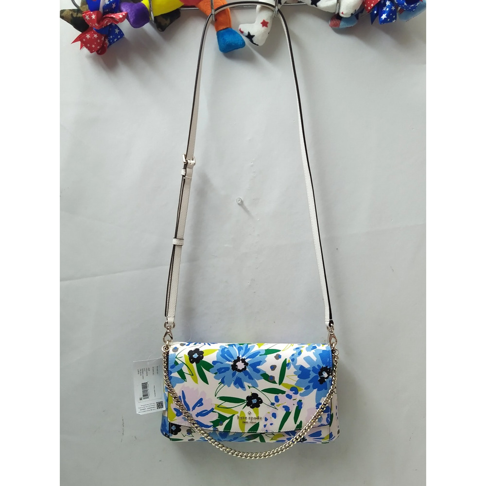 Kate Spade Laurel Way Multicolor Leather Floral Chain Crossbody Bag - NWT